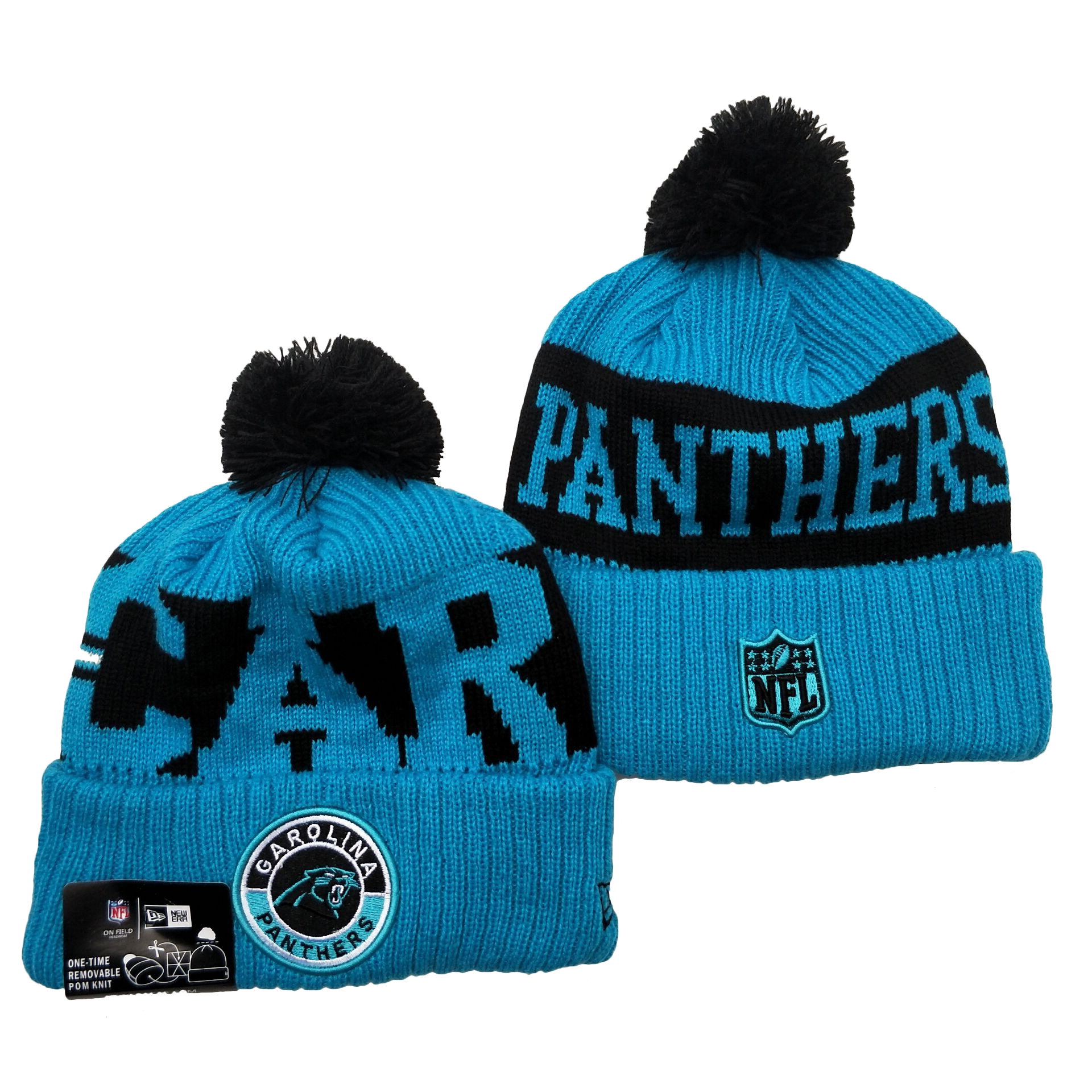 Carolina Panthers Knit Hats 057